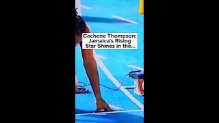 Kishane Thompson Jamaicas Rising Star Shines in the Mens 100m [upl. by Leuams]