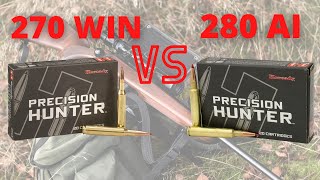 280 Ackley Improved vs 270 Win  Ballistics Comparison [upl. by Oleta]