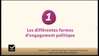 SES cours de Tle  les différentes formes dengagement politique [upl. by Reneta]