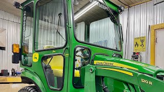 Custom Fabricated Tractor Cab  John Deere 2025R [upl. by Rodgiva579]