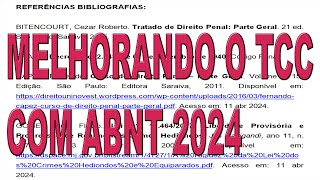 TCC Referência ABNT 2024  Como Formatar [upl. by Alley]