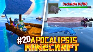 100 dias en APOCALIPSISMINECRAFT NOS ENCONTRAMOS UNA BALLENA 20 [upl. by Adlesirg]