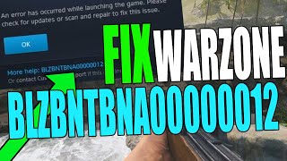 FIXED COD Warzone BLZBNTBNA00000012 Error Not Launching On PC 2023 [upl. by Ambert181]