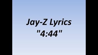 JAYZ  444 With Lyrics Video [upl. by Peedsaj]