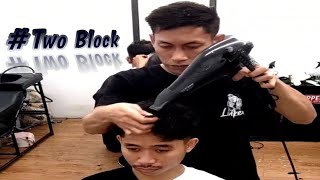 Tutorial potongan rambut two block [upl. by Nobile]