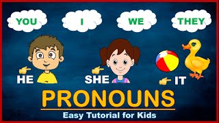 Pronouns  Pronoun for Kids  Pronouns for Grade 1  Pronouns in English Grammar [upl. by Htnnek]