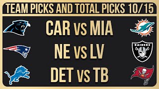 FREE NFL Picks Today 101523 NFL Week 6 Picks and Predictions [upl. by Sicular576]