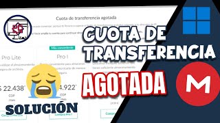 Cuota de transferencia agotada MEGA solucionar 2021  PCMobile [upl. by Mabel]