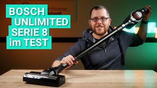 Bosch Unlimited Serie 8 im Test  Der beste AkkuStaubsauger für Teppich [upl. by Airegin]