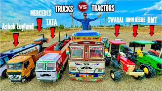 RC Most Powerfull Trucks Vs RC Tractors Testing  Chatpat toy TV [upl. by Adonis240]