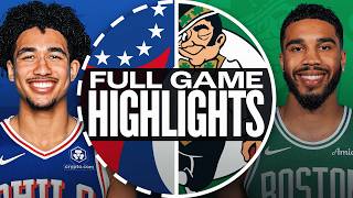 76ERS at CELTICS  NBA PRESEASON FULL GAME HIGHLIGHTS  October 12 2024 [upl. by Janyte382]