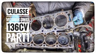 Vlog24 DEPOSE CULASSE SUR MOTEUR PEUGEOT 406 DW12 [upl. by Genvieve]