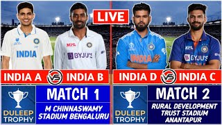 Duleep Trophy 2024 Live India A vs India B Live Scores  India C vs India D Live Score amp Commentary [upl. by Targett]