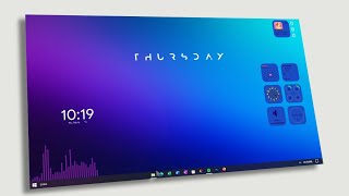 This is the BEST Windows 10 Customization with Rainmeter [upl. by Kaile624]