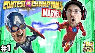 CONTEST of CHAMPIONS 1 Duddy vs Captain Surrender Marvel Super Heroes Fun FGTEEV iPad Gameplay [upl. by Millur863]