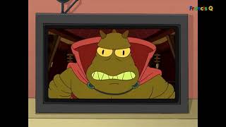 Futurama Emperor Lrrr of Omicron Persei 8 Kills Earth President McNeal [upl. by Gnouc]