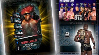 RING DOMINATION BOBBY LASHLEY UNDERCARDS PREVIEW  FREE ROYAL RUMBLE 21 CARD  WWE SUPERCARD S7 [upl. by Spindell]