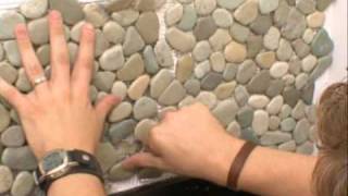 Natural Pebble Tile on DIY Networks quotBathTasticquot [upl. by Tolman]