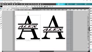 TUTORIAL Como realizar MONOGRAMAS desde el programa de Silhouetthe Studio [upl. by Thera504]