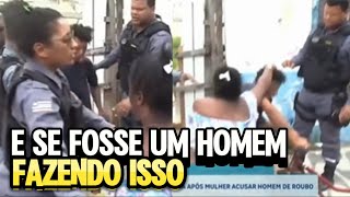 FALSA ACUSAÇÃO e AGREDIU Um HOMEM na FRENTE DE 4 POLICIAIS [upl. by Redna]