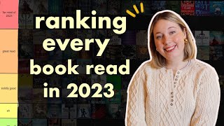 Tier Ranking Every Book I Read in 2023 90 total reads📚😳 [upl. by Kirch]