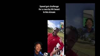 Speed got challenge for a race by Mr beast in his stream ishowspeed mrbeast [upl. by Suirada]