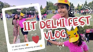 IIT Delhi Fest😍🙂‍↕️I won amazing prizes😳Friends and Fun😁⚠️Best experience🥹❤️Trending fest✅ [upl. by Alliuqal719]