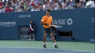 Novak Djokovic  Forehand Top Spin  Slow Motion [upl. by Cyb]