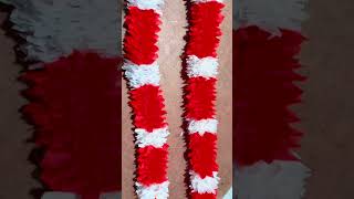 Garland making with cloth and plastic carrybag video in Telugu [upl. by Orit]