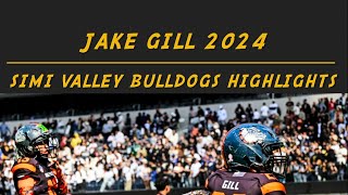 Simi Valley Bulldogs  Jake Gill 23 GCYFL Freshman Div Super Bowl Champs 2024 Season Highlights [upl. by Darrow]