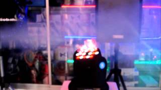 Cabeza Movil Led Rgb Luz Disco Robotica Dmx 916 Luces [upl. by Ecirtnahc]