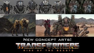 TRANSFORMERS RISE OF THE BEASTS NEW CONCEPT ARTS CHEETOR STRATOSPHERE TRANSIT AND MORE [upl. by Holofernes401]