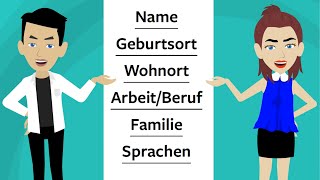 Prüfung B1 Sich vorstellen  Mündliche Prüfung GAST  DTZ  ÖSD  Deutsch lernen [upl. by Semadar195]