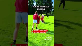 Rugby Contact drills rugby rugbyunion rugbydrills rugbyskills rugbypractice rugbytraining [upl. by Hilliary810]