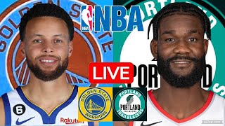 LIVE GOLDEN STATE WARRIORS vs PORTLAND TRAIL BLAZERS  NBA  PLAY BY PLAY  SCOREBOARD [upl. by Analle987]