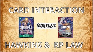 One Piece TCG Red Purple Law and Basil Hawkins card interaction [upl. by Rentschler]