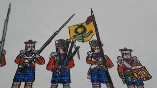 Drawing Waterloo ep2 42nd Gordon Highlanders [upl. by Corvin]