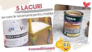 🖌️ 5 LACURI PENTRU MOBILA PE CARE LE RECOMAND 🖌️ [upl. by Tabib317]