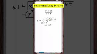 Polynomial Long Division  x364x4 [upl. by Enhpad]