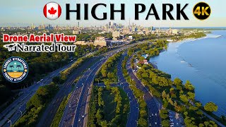 High Park 🌲 Toronto 🍁 Canada 🇨🇦 4K Drone Aerial Narrated Tour [upl. by Koran657]