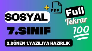 7Sınıf Sosyal Bilgiler 2dönem 1yazılı soruları [upl. by Winthrop]