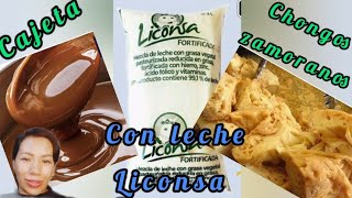 cómo hacer cajeta y chongos zamoranos con leche liconsa [upl. by Eart]