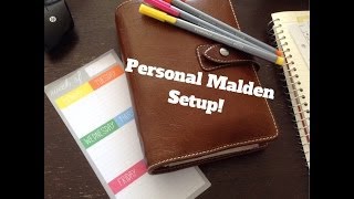 Filofax Personal Malden Setup [upl. by Veronica]