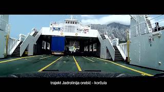 trajekt Jadrolinija orebić korčula [upl. by Urial865]