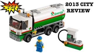 LEGO CITY Tanker Truck Set Review  LEG0 60016  2013 [upl. by Russ]