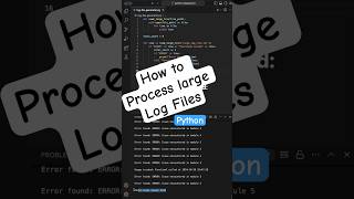 Master Log File Processing in Python with Generators [upl. by Filiano21]