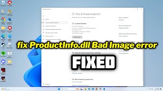 FIXED ProductInfodll Bad Image error [upl. by Elag]