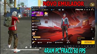 😱NOVO EMULADOR PARA PC FRACO 2024 SEM PLACA DE VIDEO 60 FPS 😱 [upl. by Attayek]