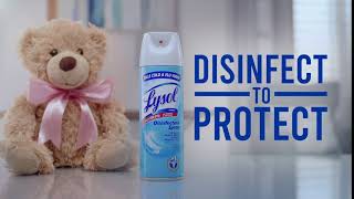 Lysol helps protect your loved ones from illness causing germs 6s [upl. by Tsugua]