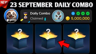 Gemz Daily Combo Cards Today  Gemz Coin Daily Combo Card 24 September [upl. by Leinahtam791]